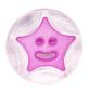 Preview: Botón infantil en forma de botones redondos con estrella en púrpura 13 mm 0.51 inch